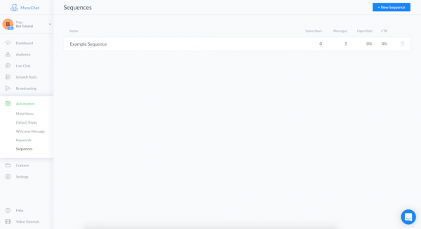 Manychat Sequences Builder
