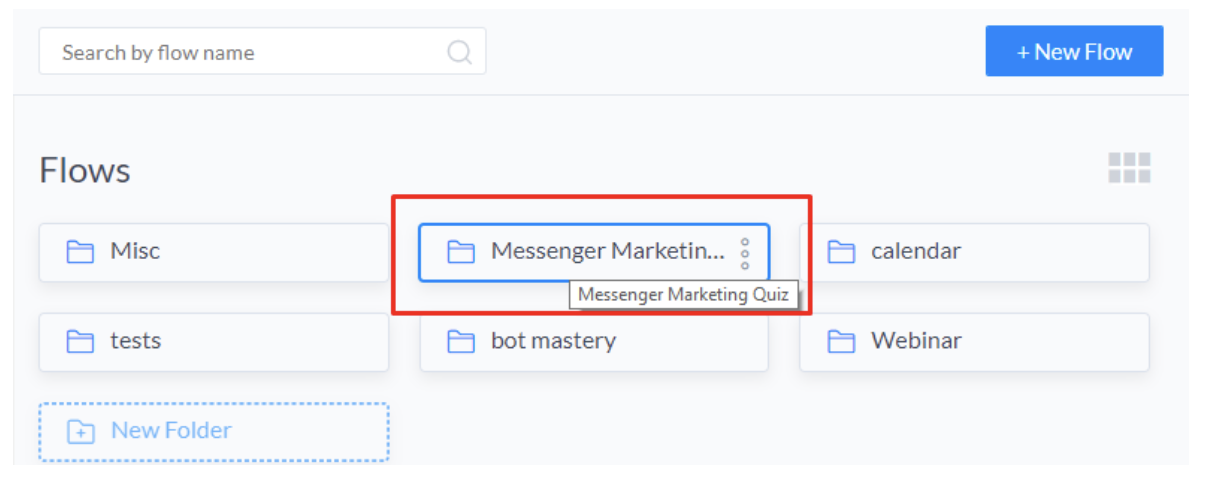 Create Your First Chatbot Quiz | Manychat Flows Tab