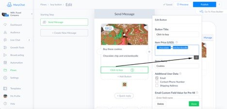 Manychat Payments Feature Update