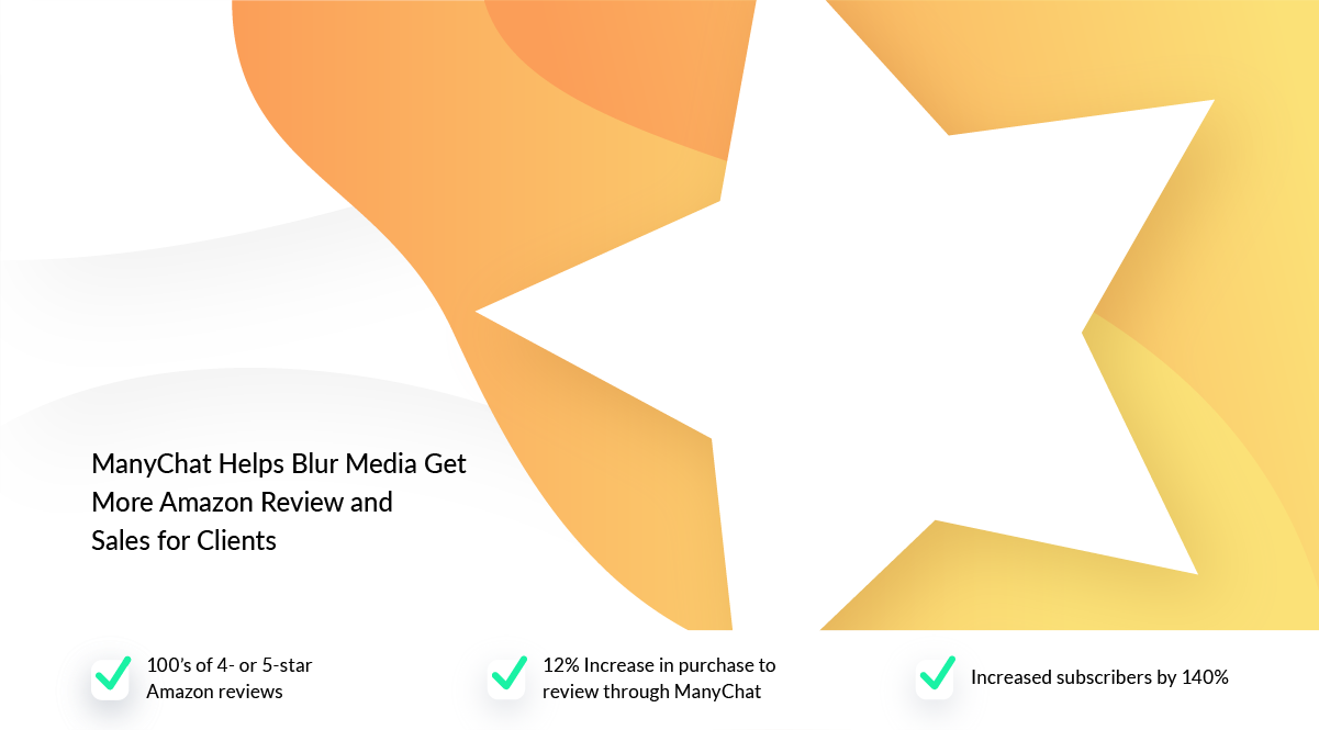 [Case Study] Manychat Helps Blur Media Get More Amazon Reviews and Sales for Clients