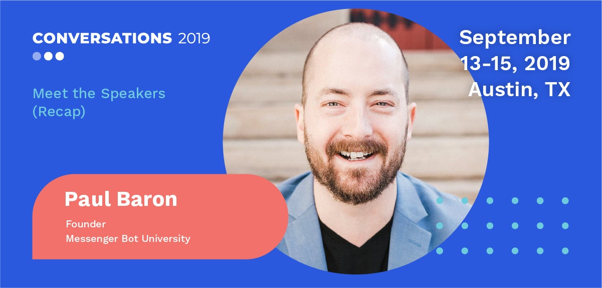 Conversations 2019 Meet the Speakers: Paul Baron (Recap)
