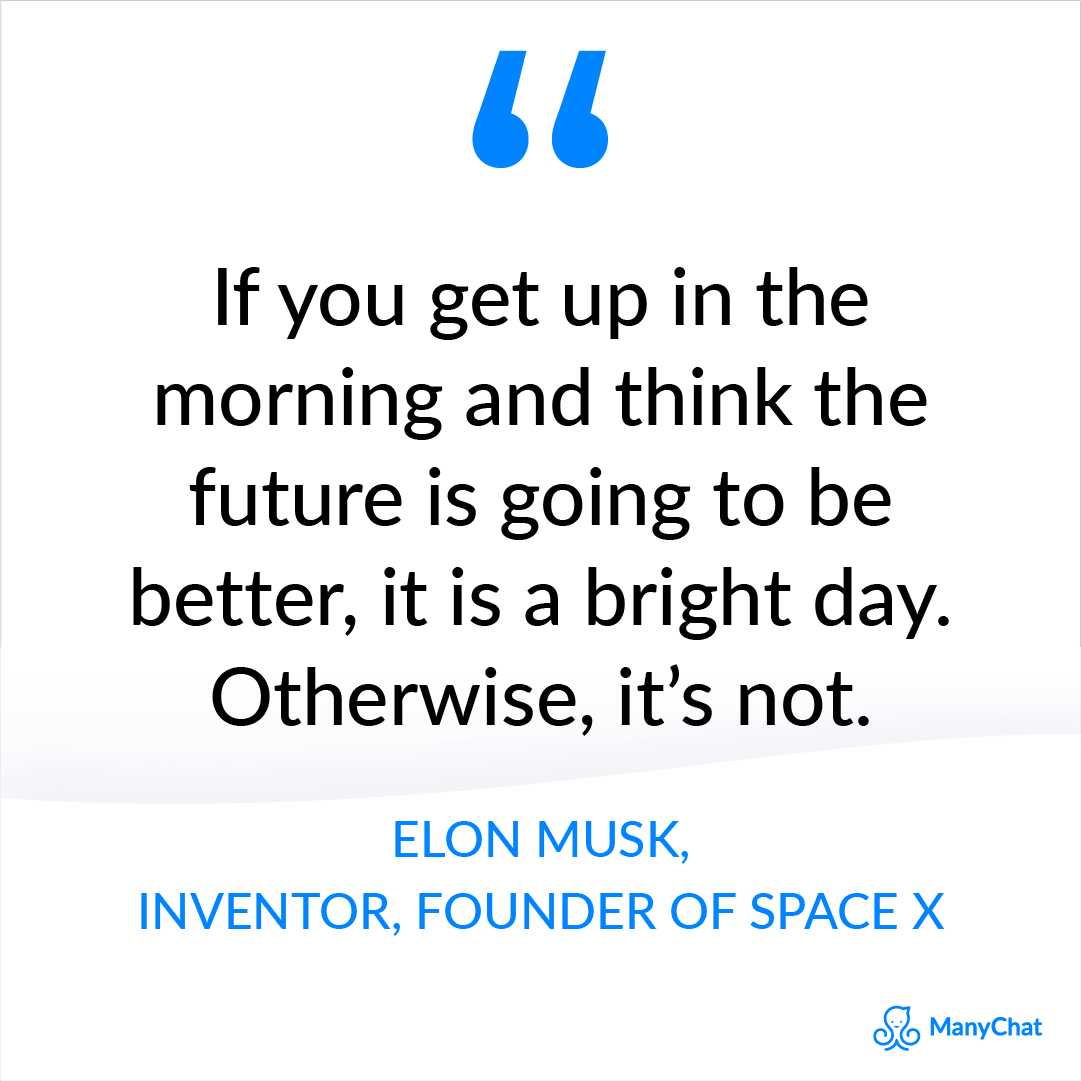 Motivation caption for entrepreneurs - Elon Musk