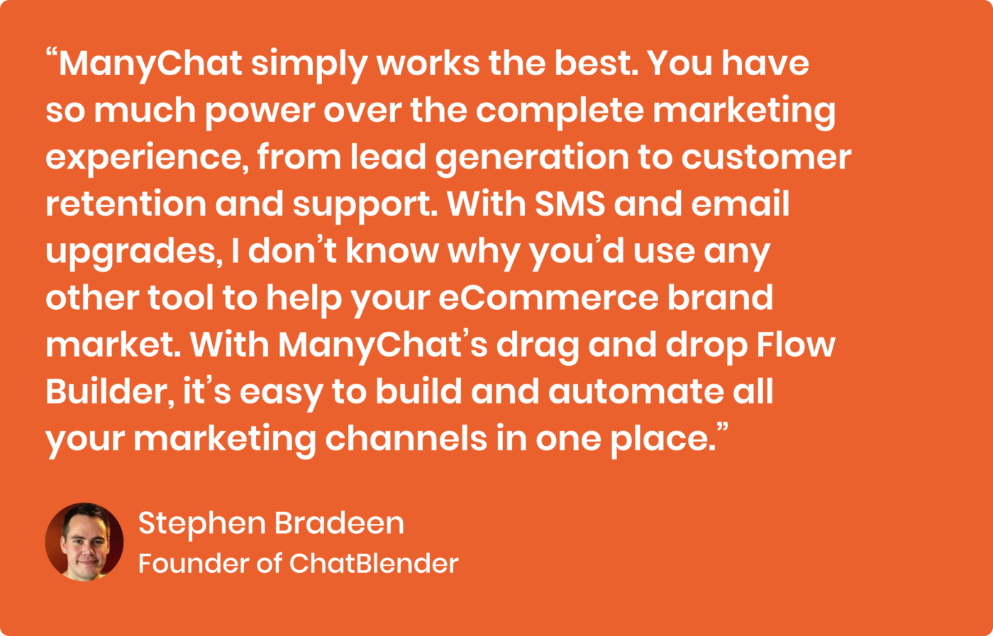 Manychat case study quote