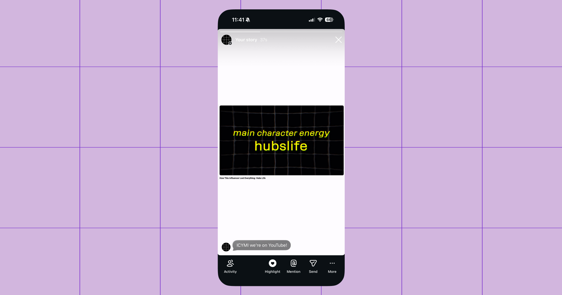 Screenshot of the Manychat Chronically Online Magazine Instagram 
