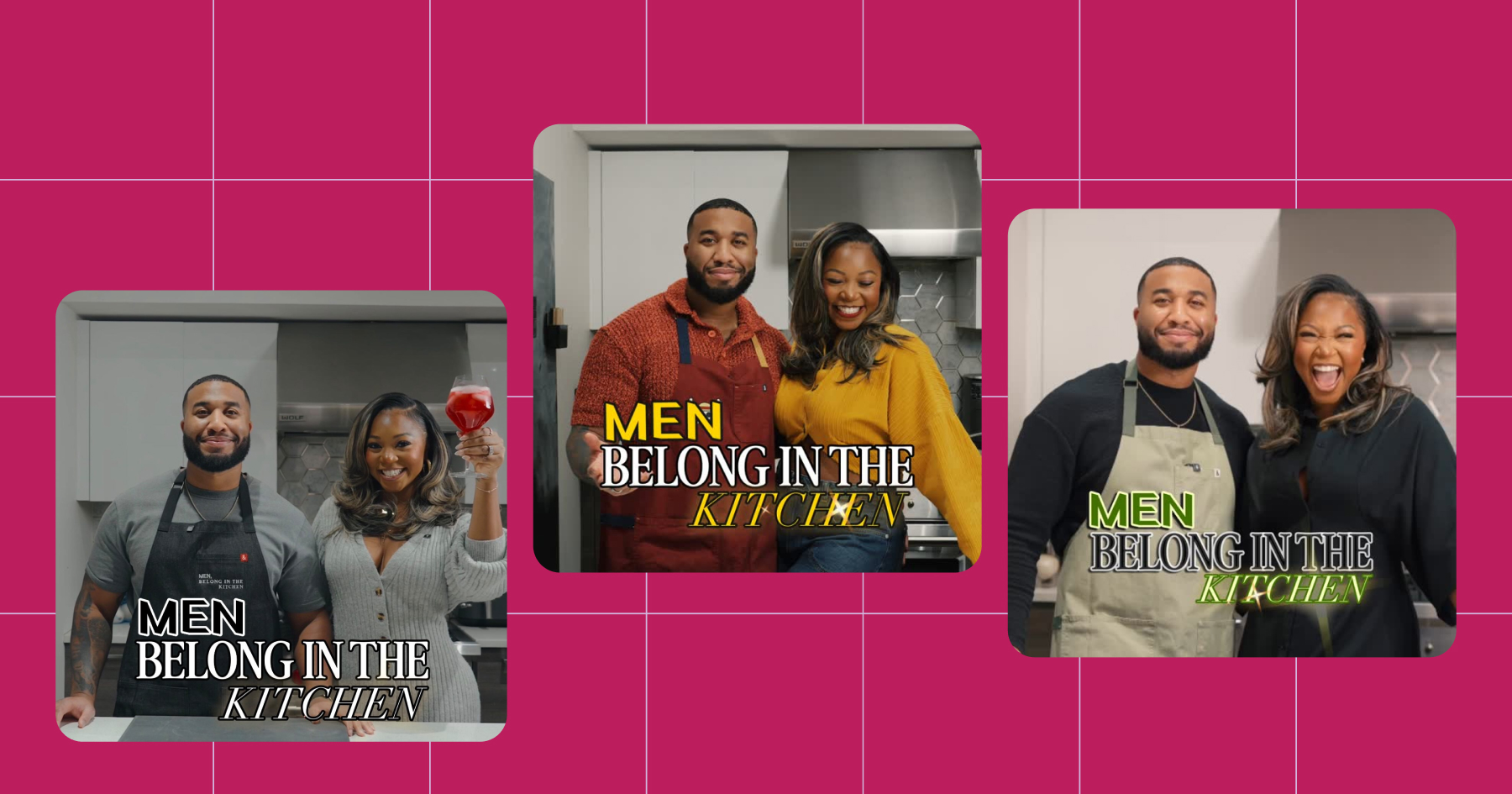Janesha Moore on Instagram with the series Men Belong in the Kitchen 