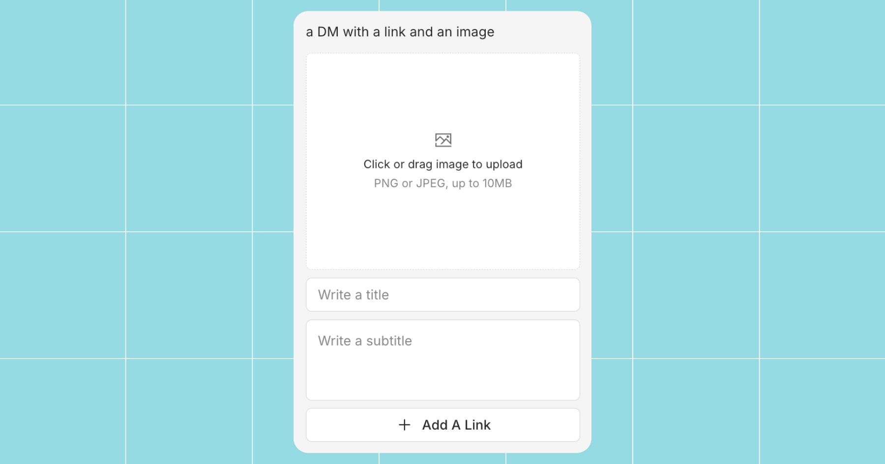 Screenshot of a quick automation option in Manychat