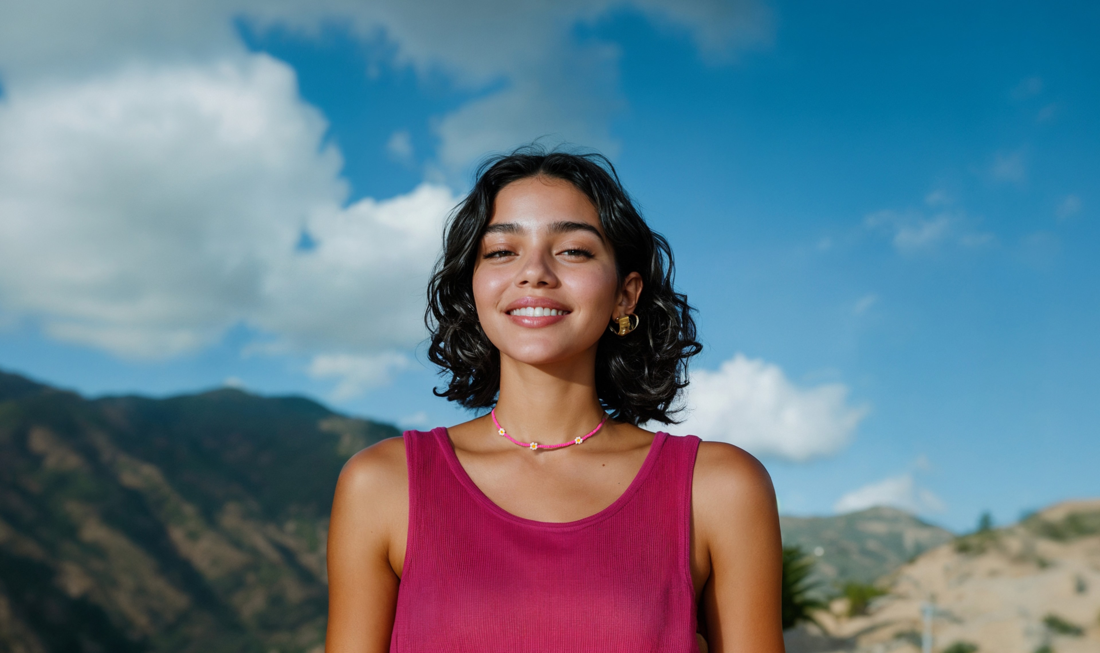 Women with jewelry on the neck