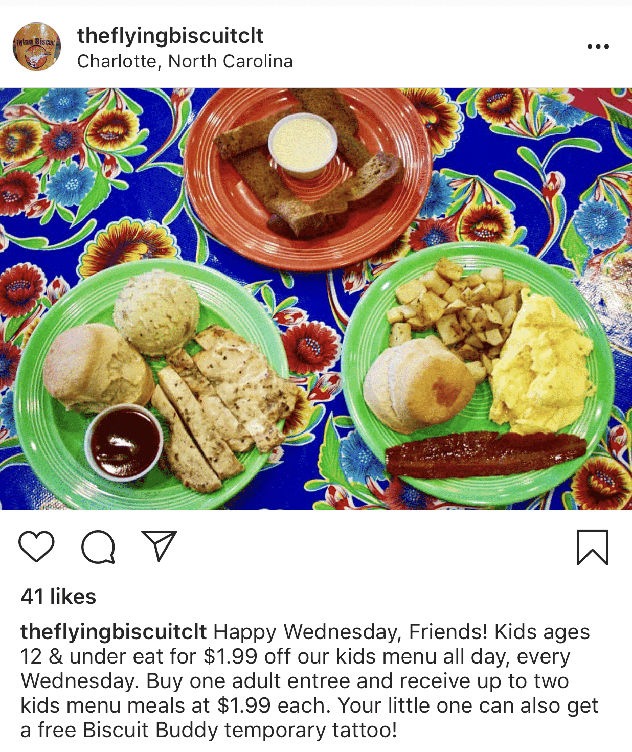 The Flying Biscuit in Charlotte uses Manychat