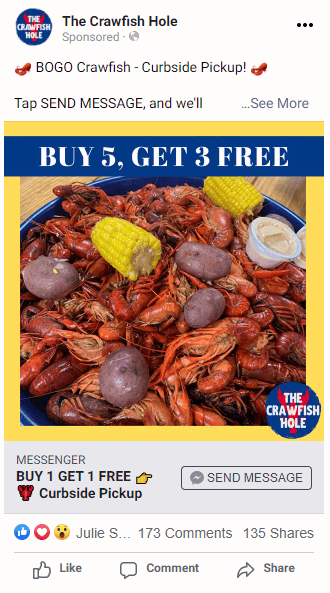 facebook messenger ad
