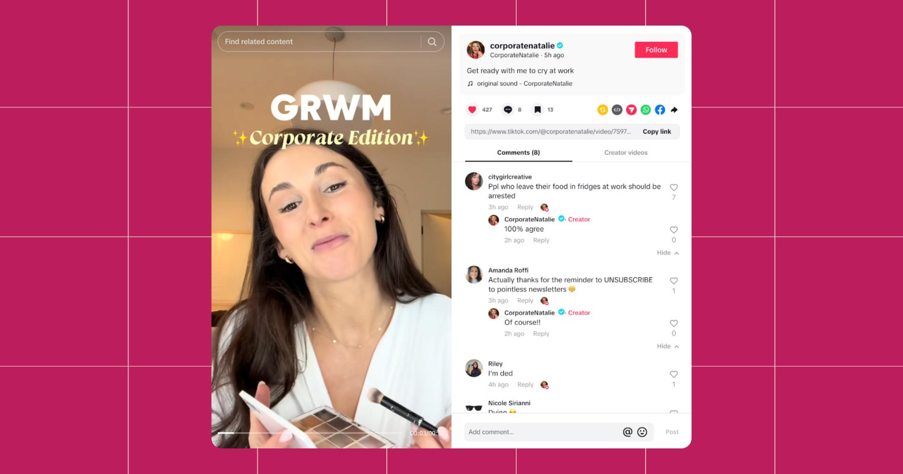Screenshot of GRWM Corporate Edition