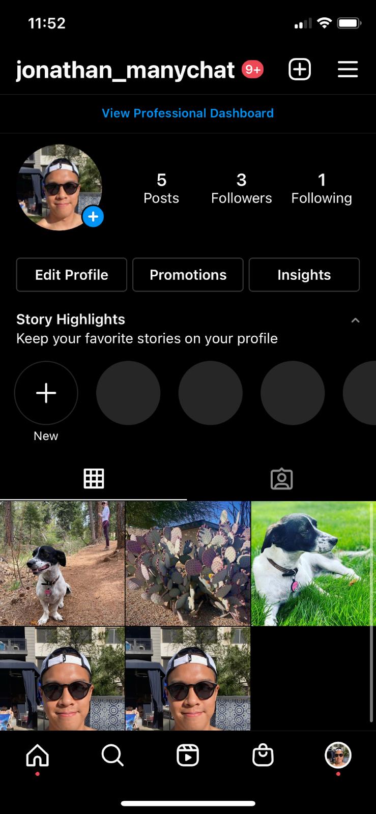 instagram profile