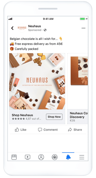 Neuhaus Facebook Retargeting campaign