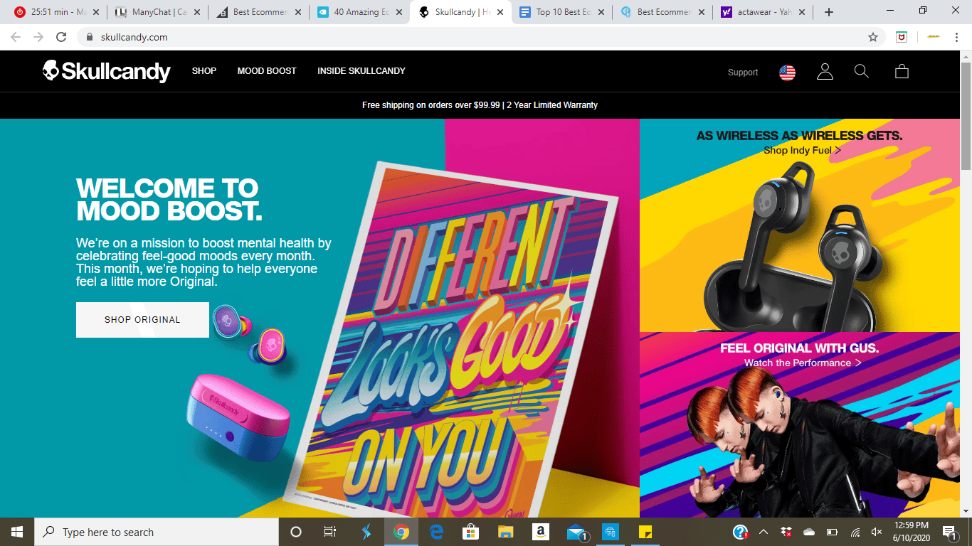 Skullcandy website