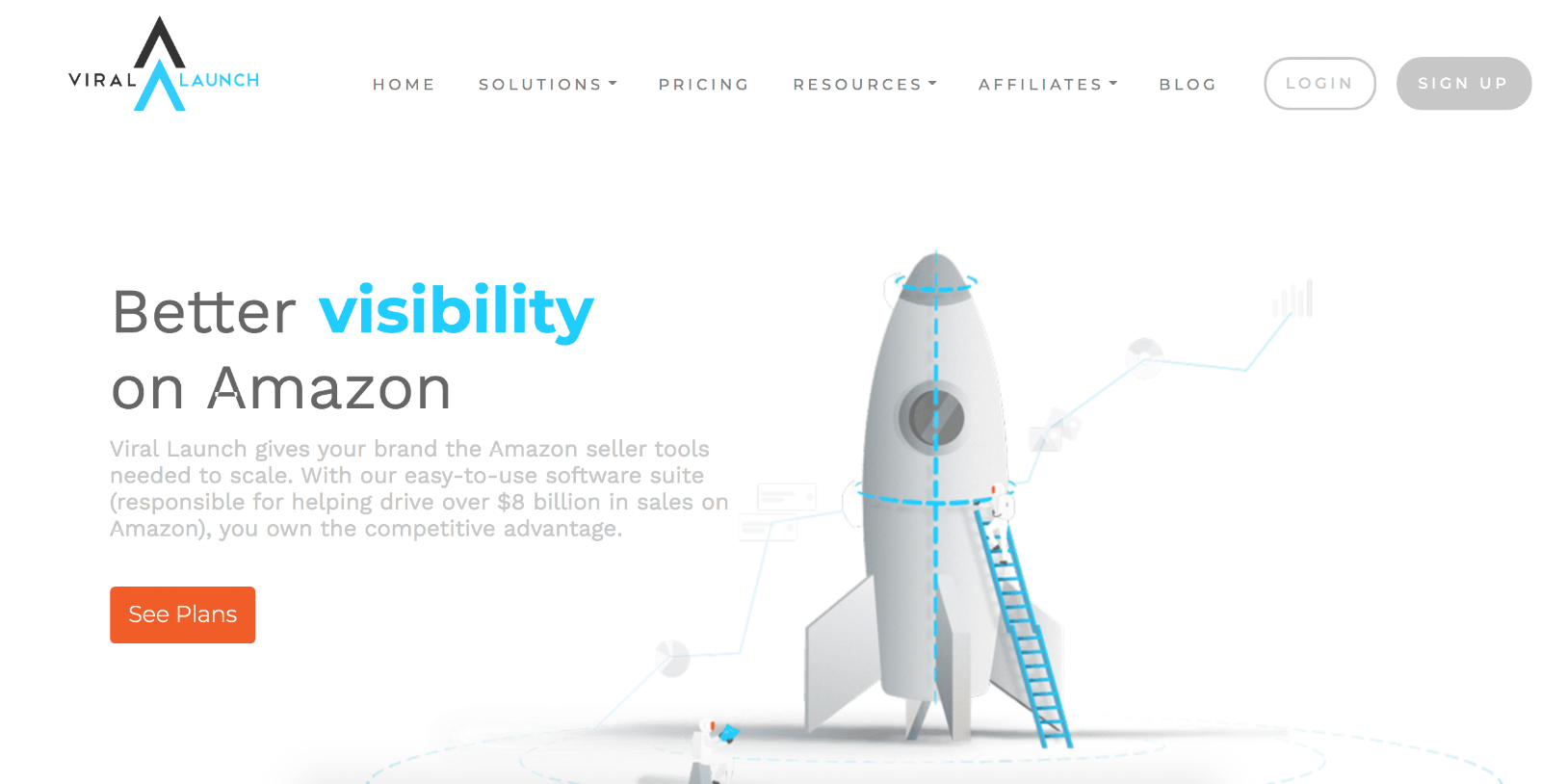 Viral Launch homepage
