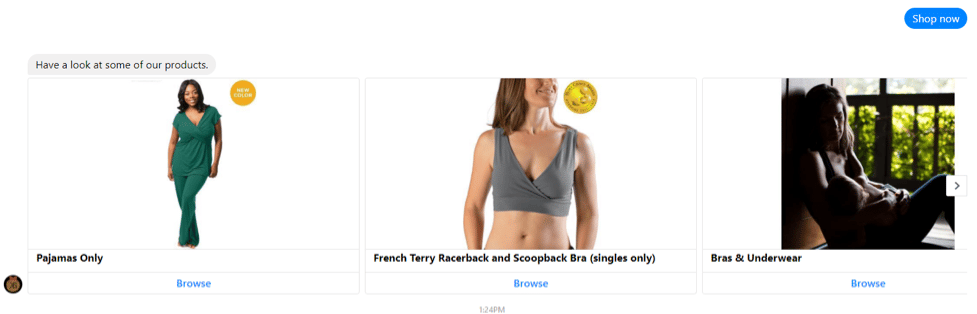 Kindred Bravely best product categories on messenger chat