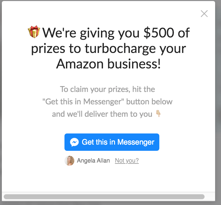 Manychat Website Widget Pop Up Growth Tool