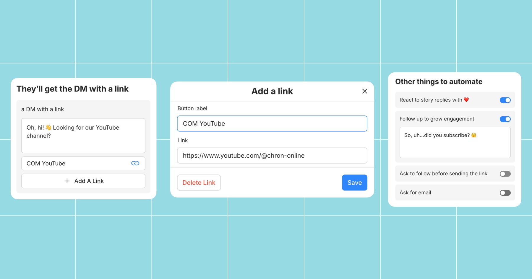 Screenshot of story reply options