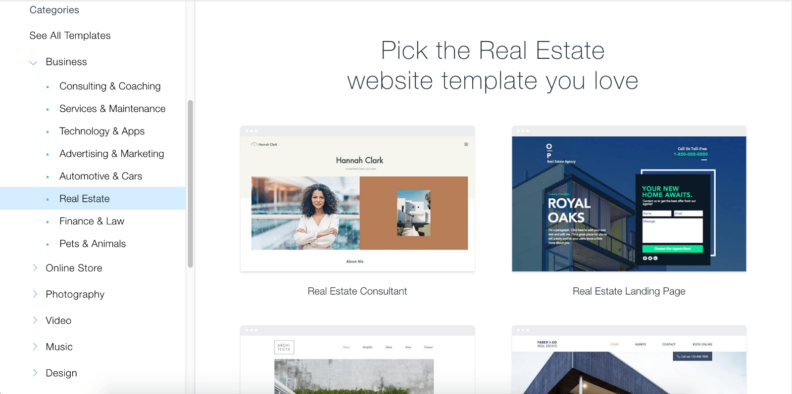 Wix Real Estate Templates | Real Estate Marketing Tools