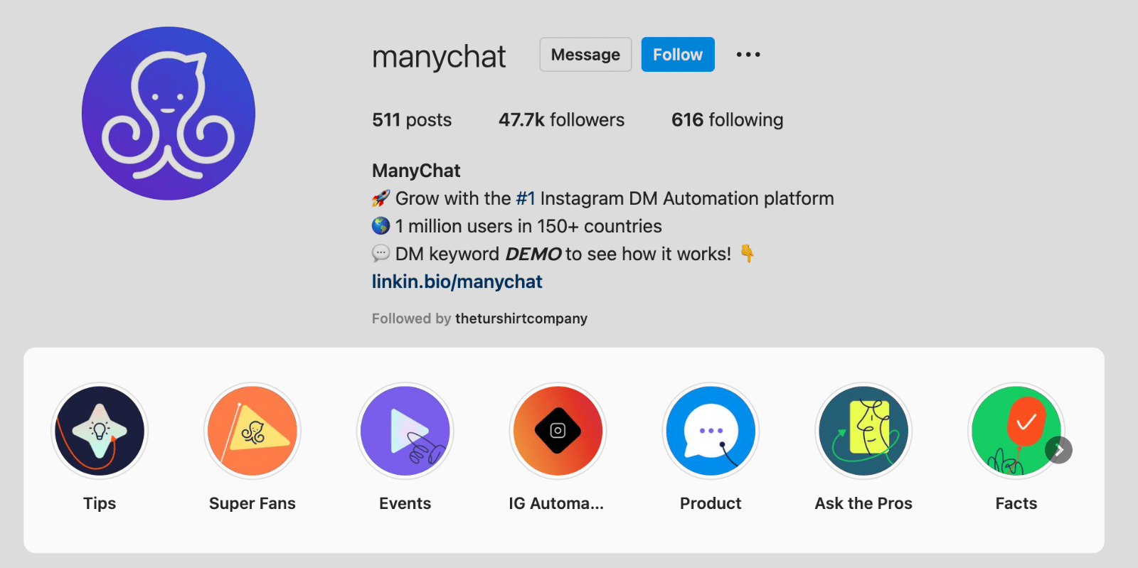 instagram story highlights example