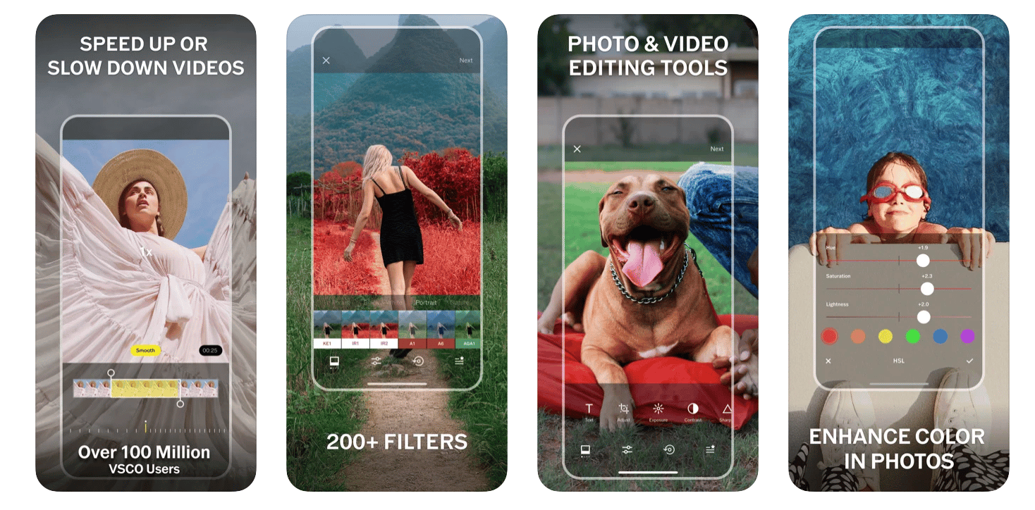 tools for instagram influencers: vsco