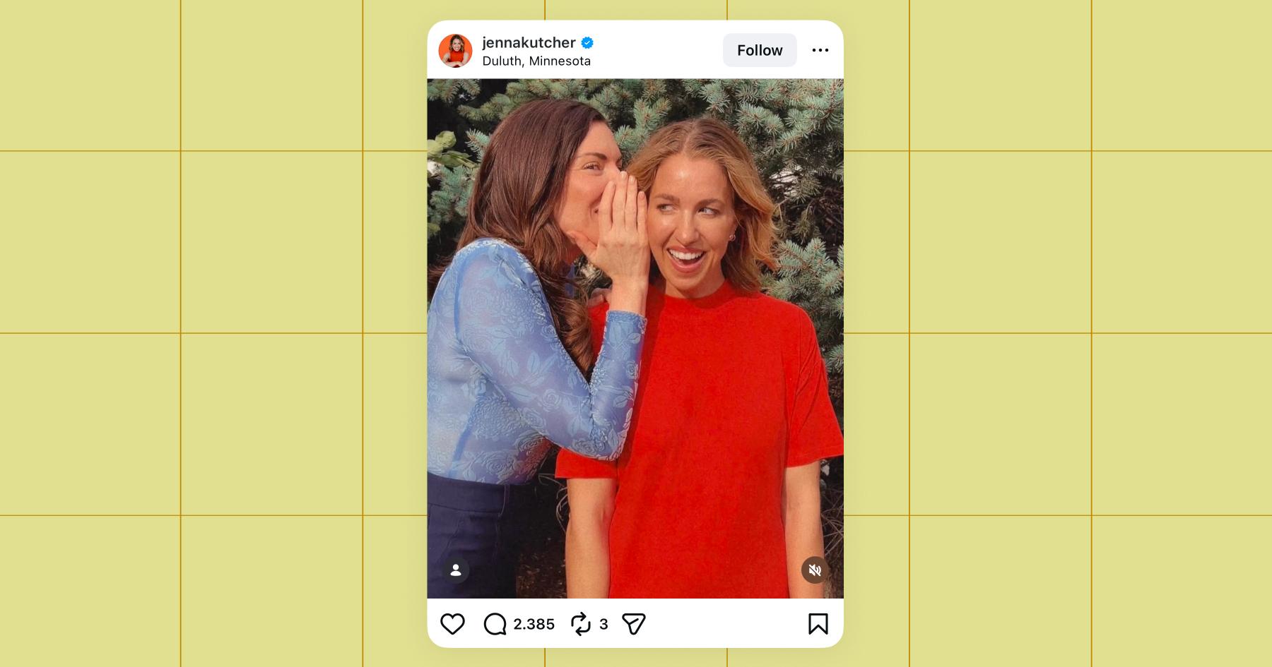 Screenshot from Jenna Kutcher's Instagram profile