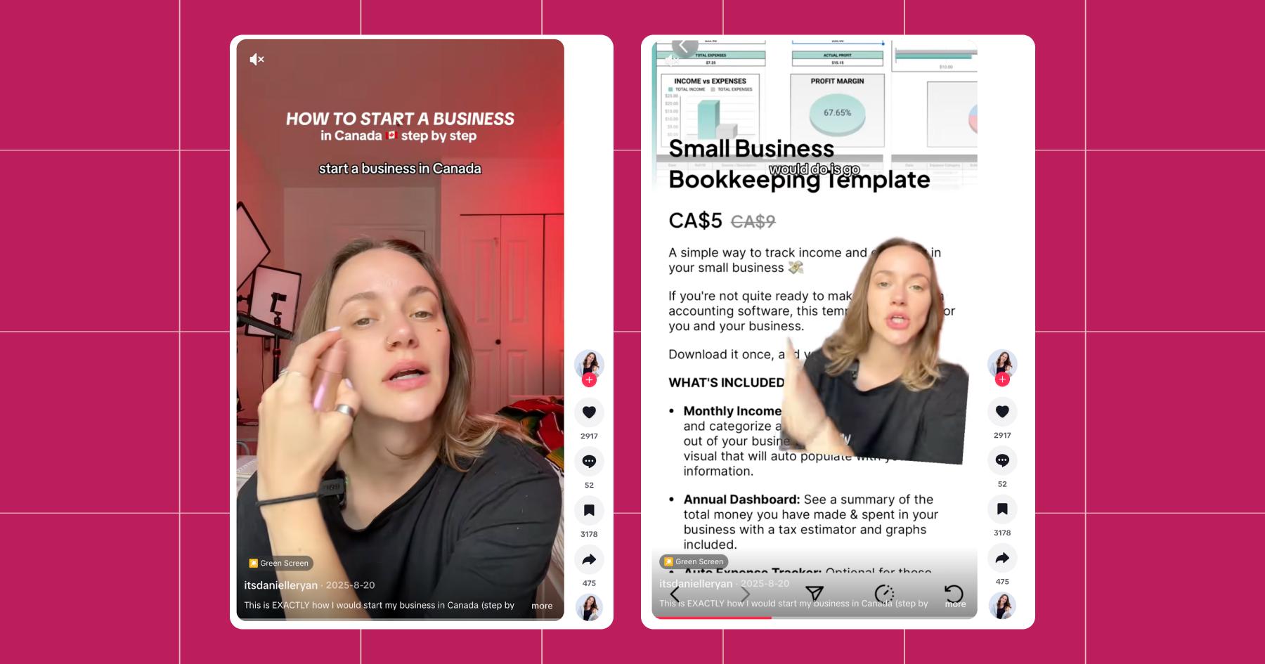 Screenshot of GRWM starting a Canadian business edition