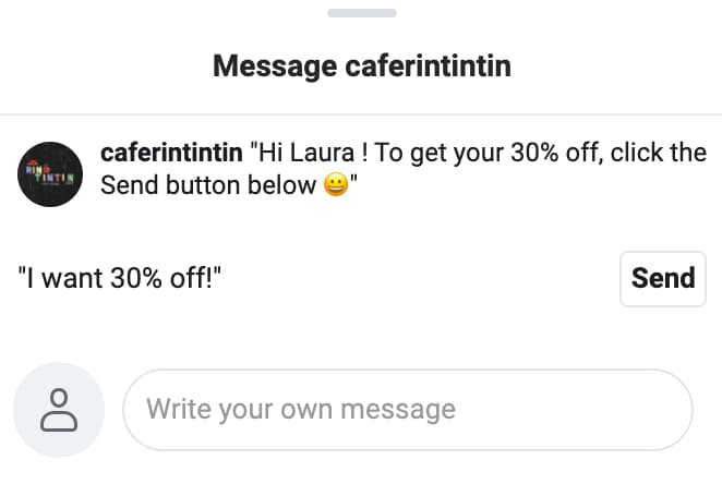 Instagram Coupons