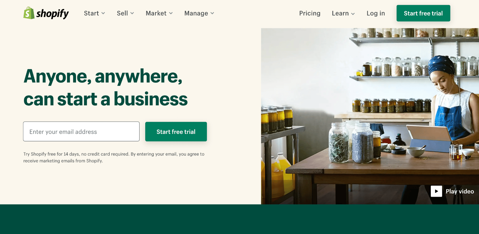 Shopify ecommerce platform