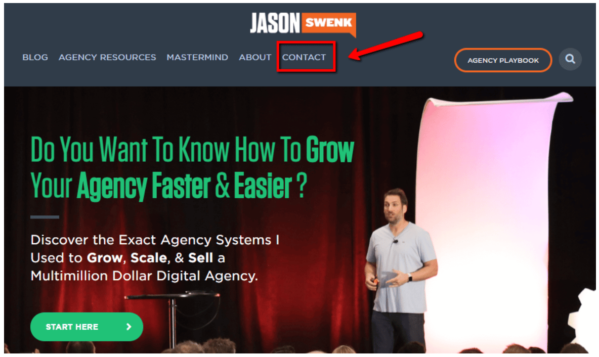 jason swenk contact page