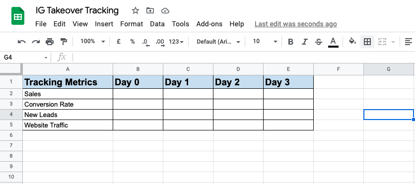 ig takeover tracking