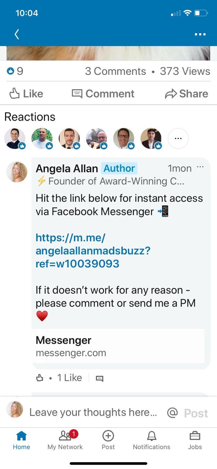 Manychat and LinkedIn social marketing campaign