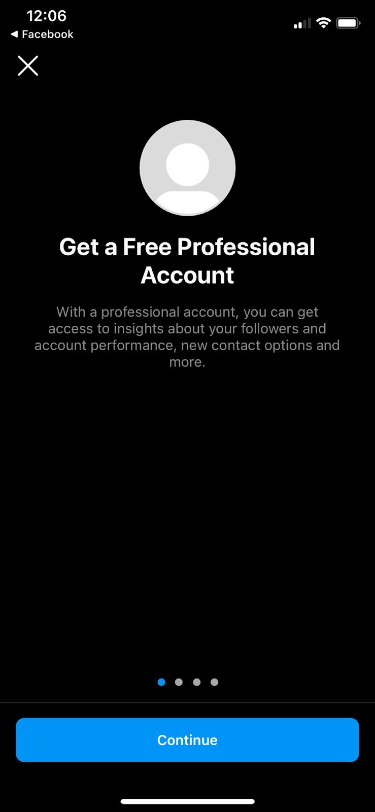 free professional facebook account