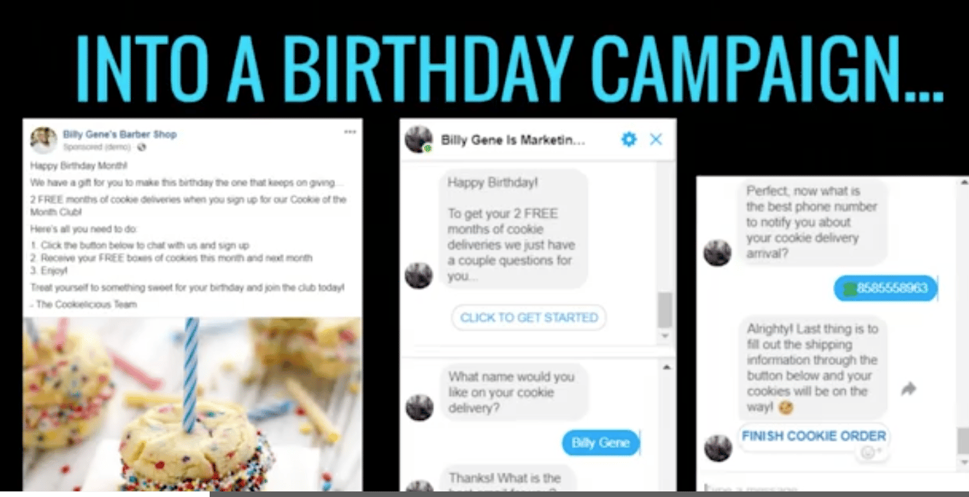 Billy Gene's birthday campaign