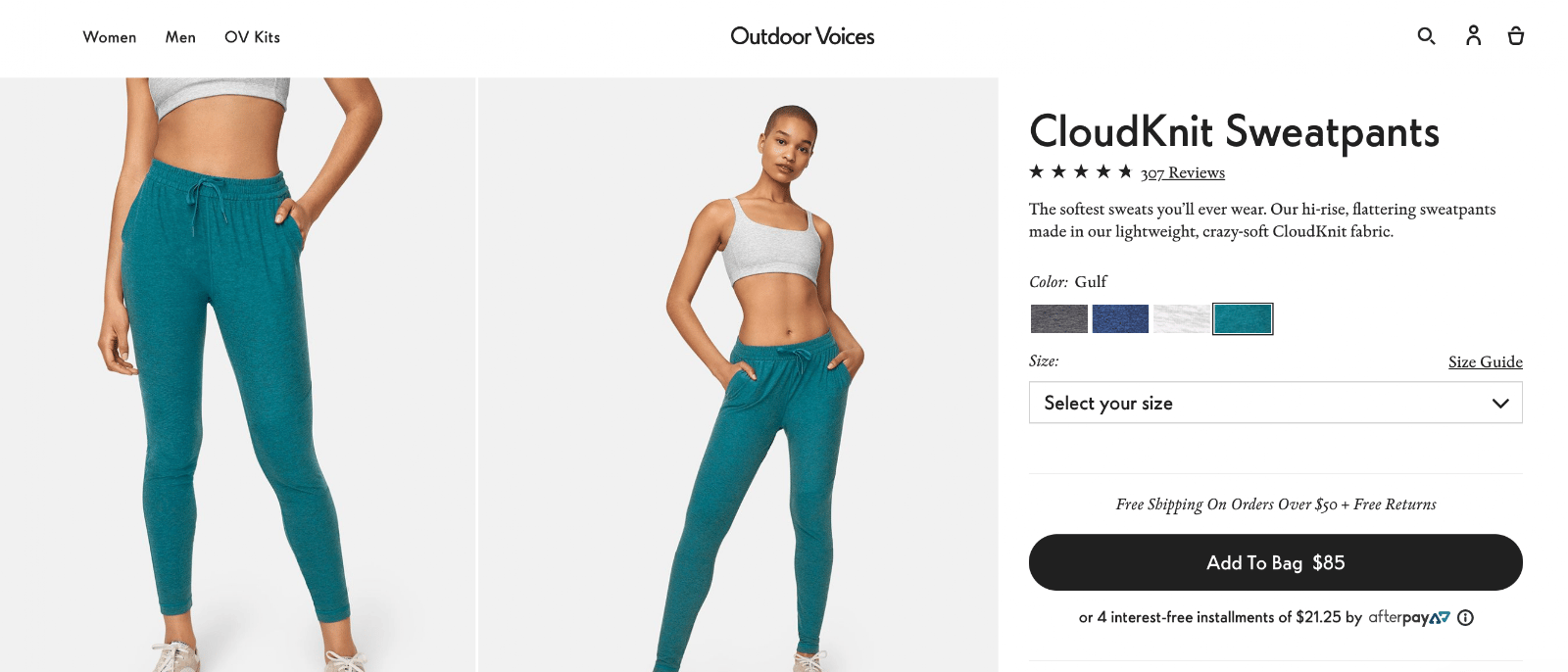 product page