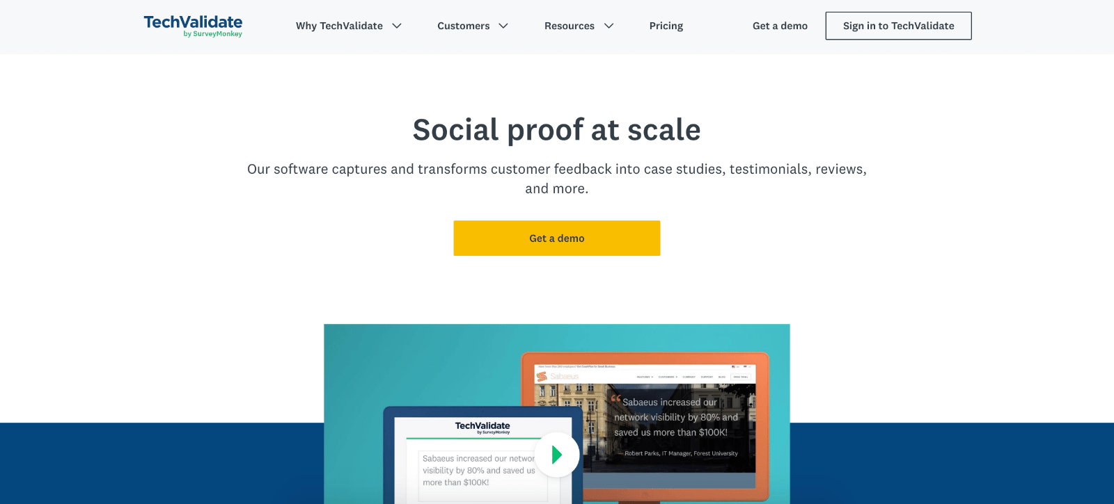 TechValidate is the twenty-first Best B2B Lead Generation Tool example | The article is 21 of the Best B2B Lead Generation Tools for 2020