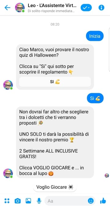 Halloween Quiz inside Messenger #1