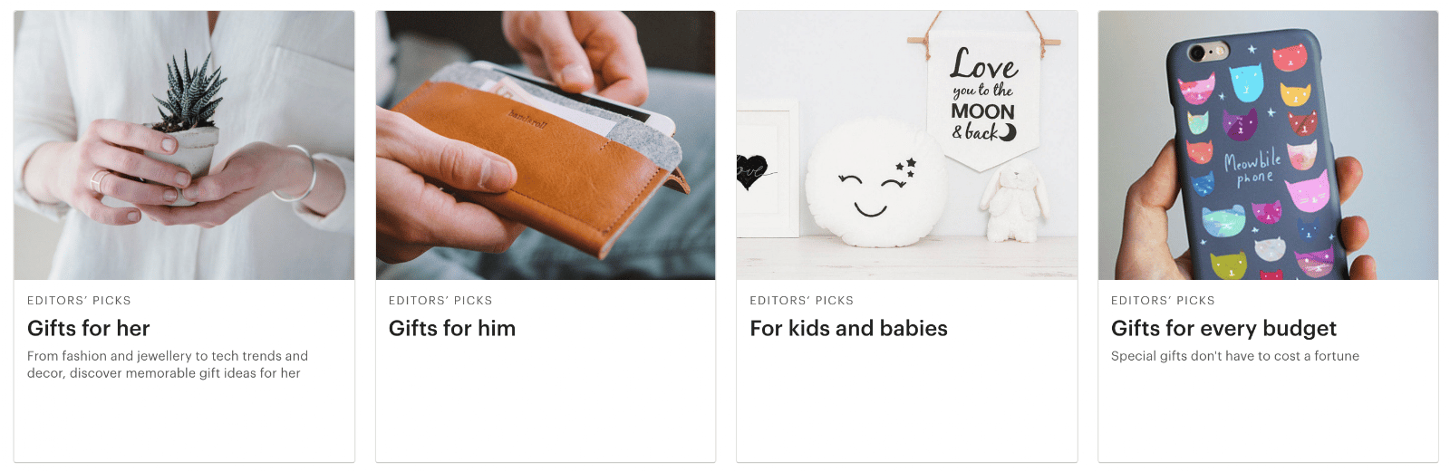 Christmas gift guide example