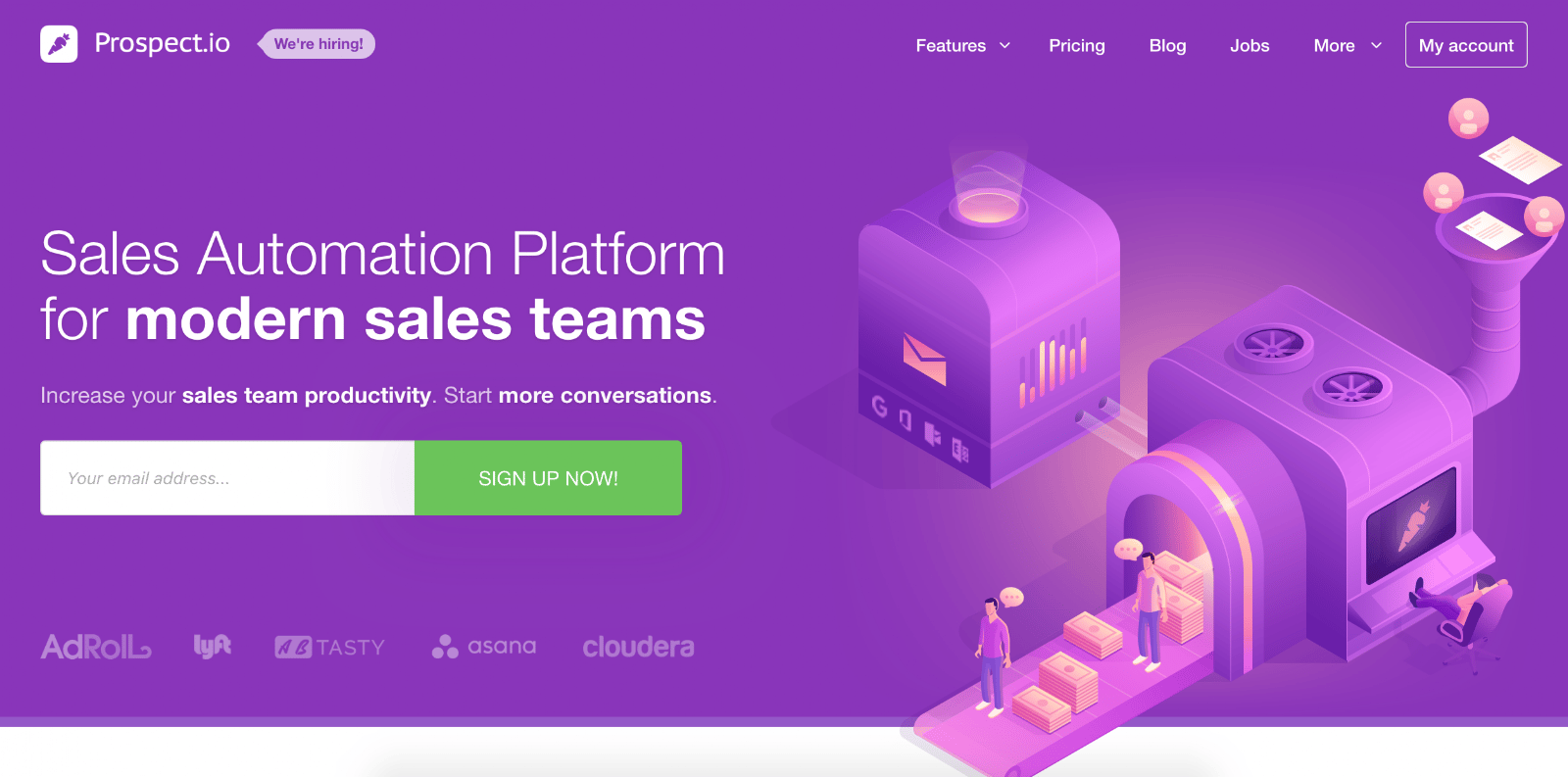 Prospect.io is the third Best B2B Lead Generation Tool example | The article is 21 of the Best B2B Lead Generation Tools for 2020