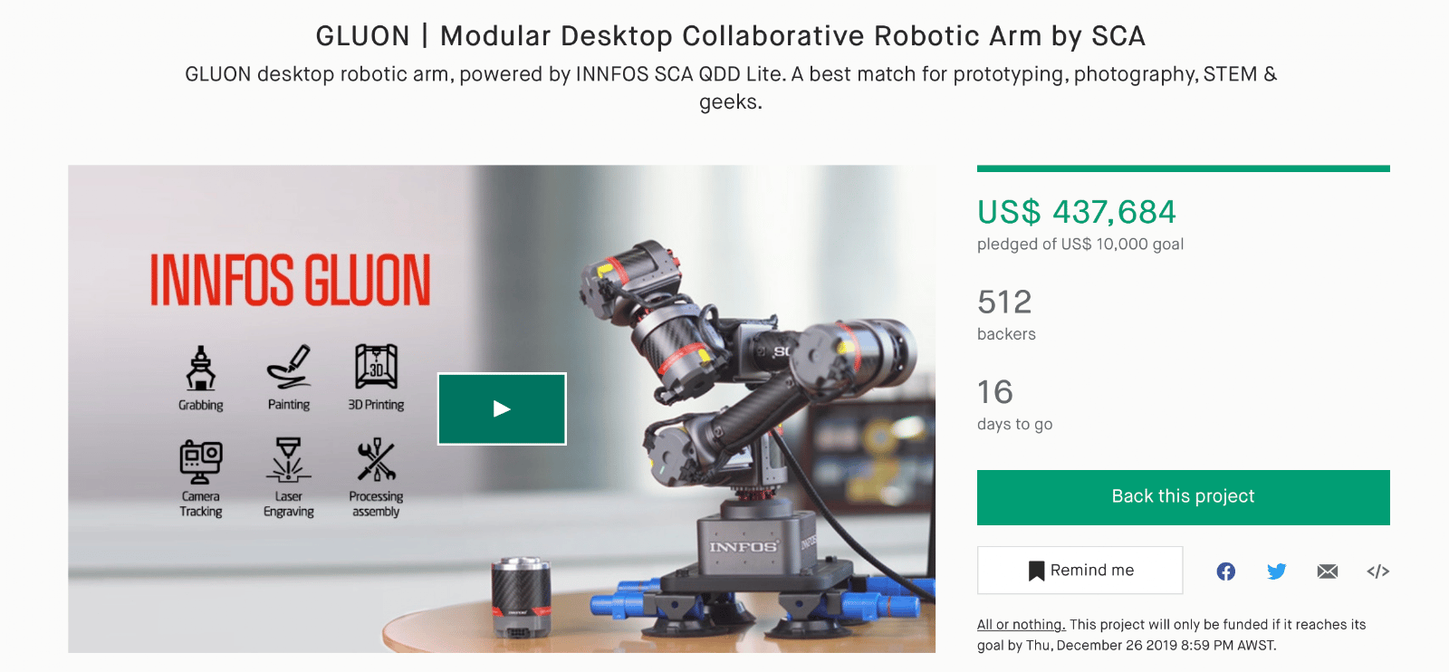 Kickstarter campaign