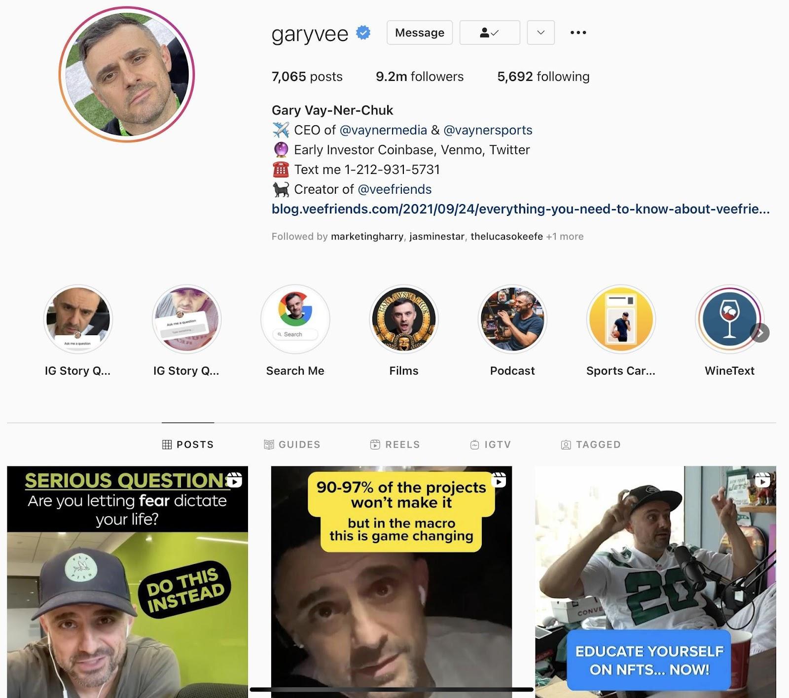 Garyvee instagram