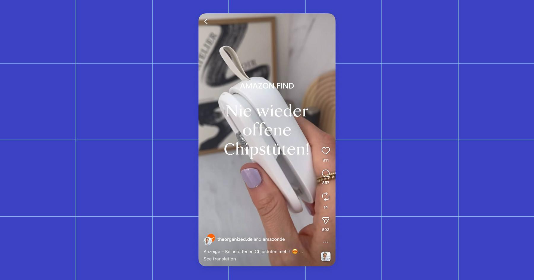 Screenshots from The Organized by Nadine Instagram account
