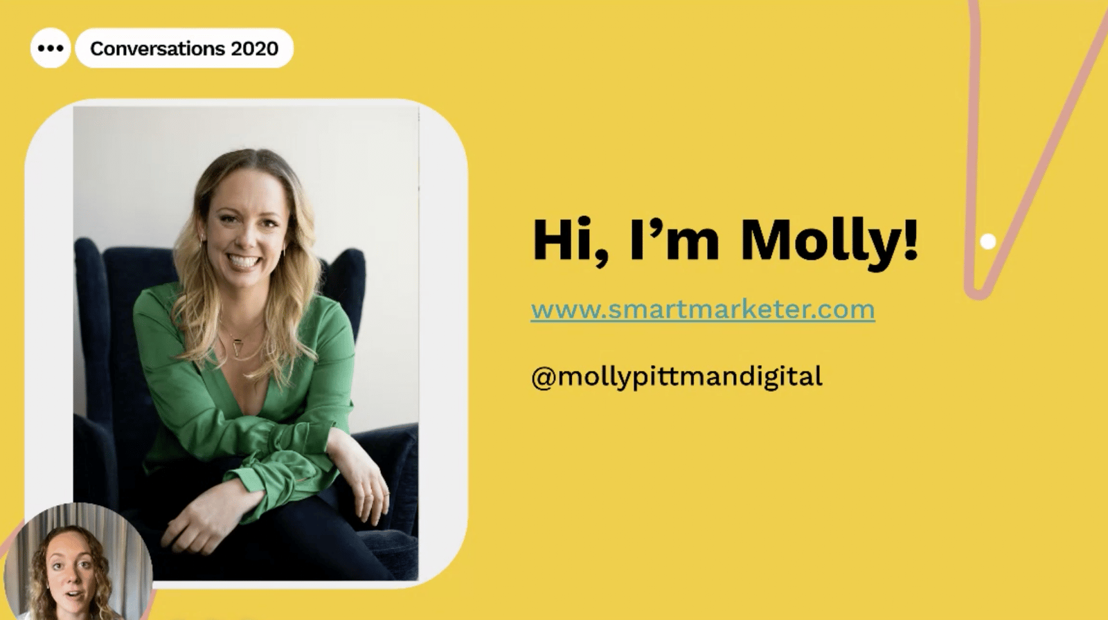 Molly Pittman speaking at Conversations 2020