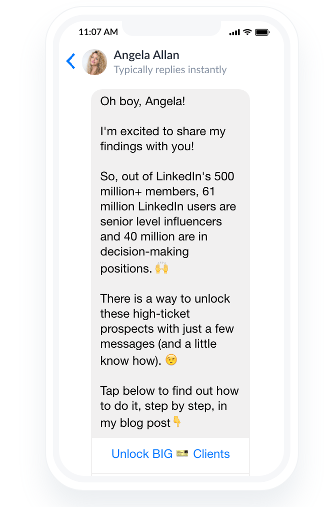 Angela Allan CTA button example