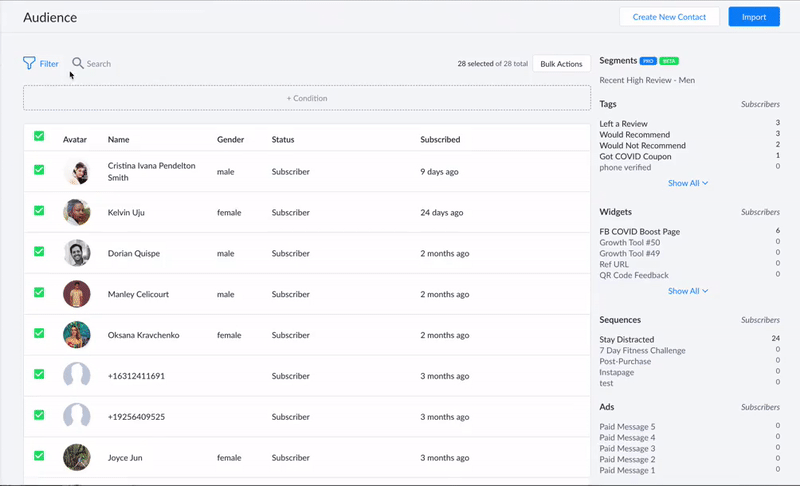 customer segments