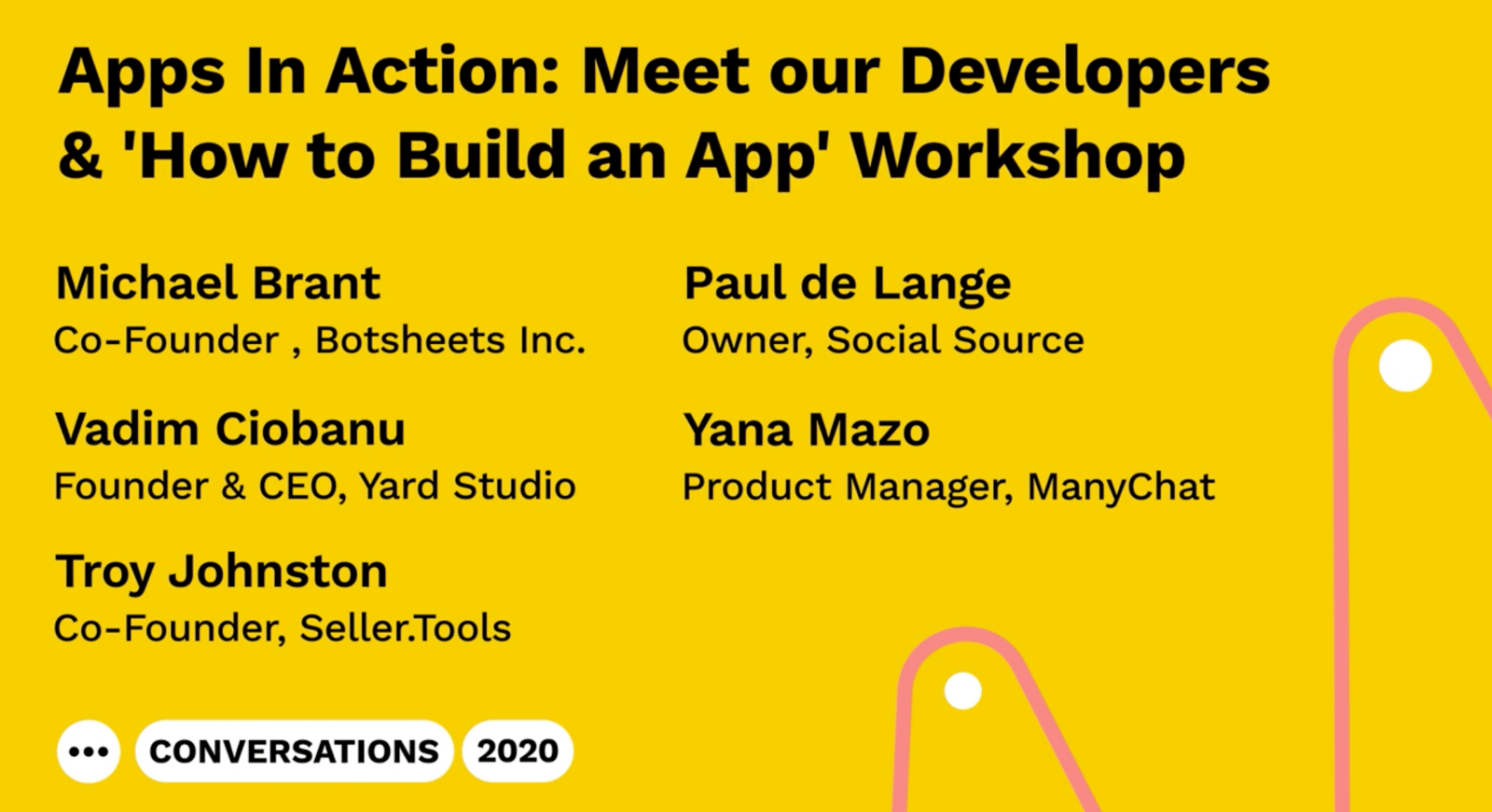 Conversations 2020 Apps in Action session