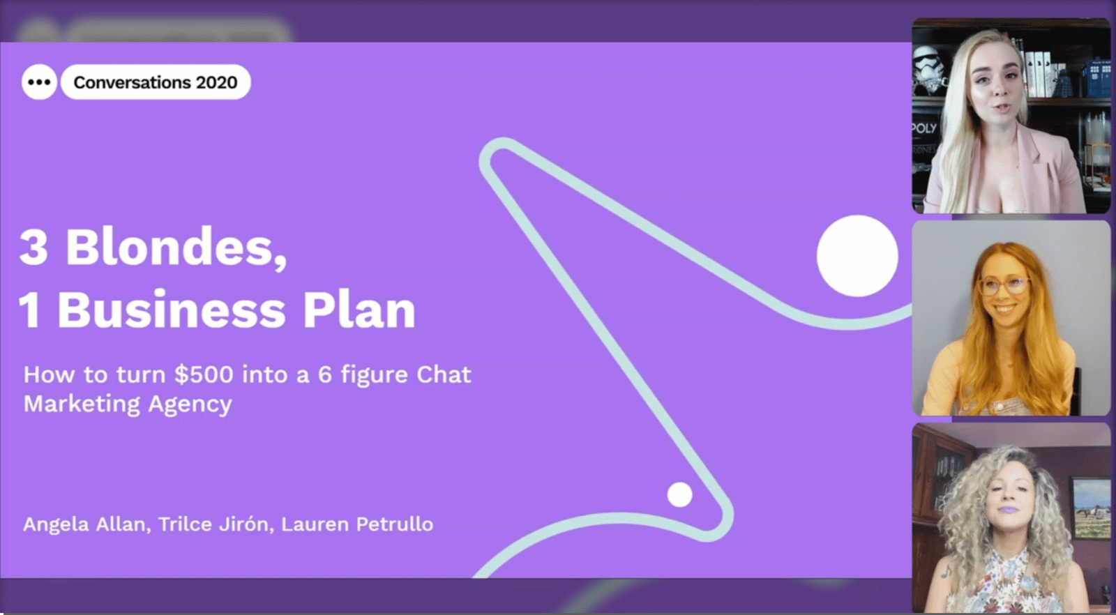 Bot Blondes speaking at Conversations 2020