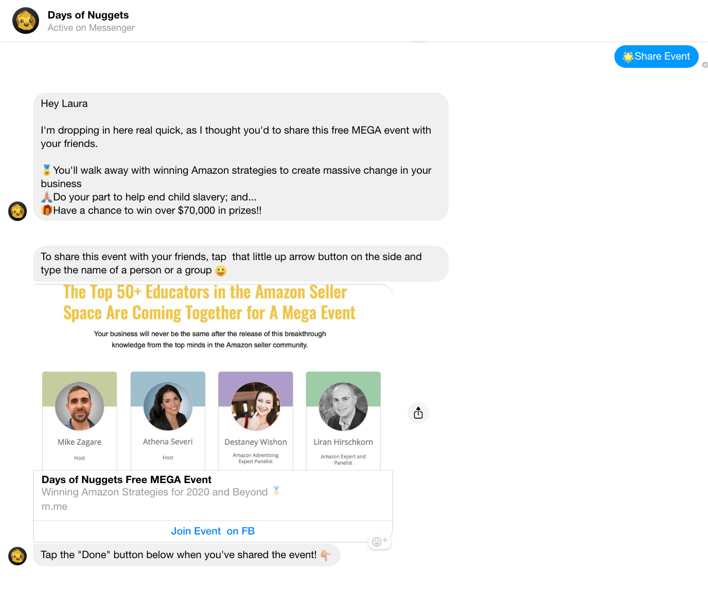 Sharing the Days of Nugget Bot