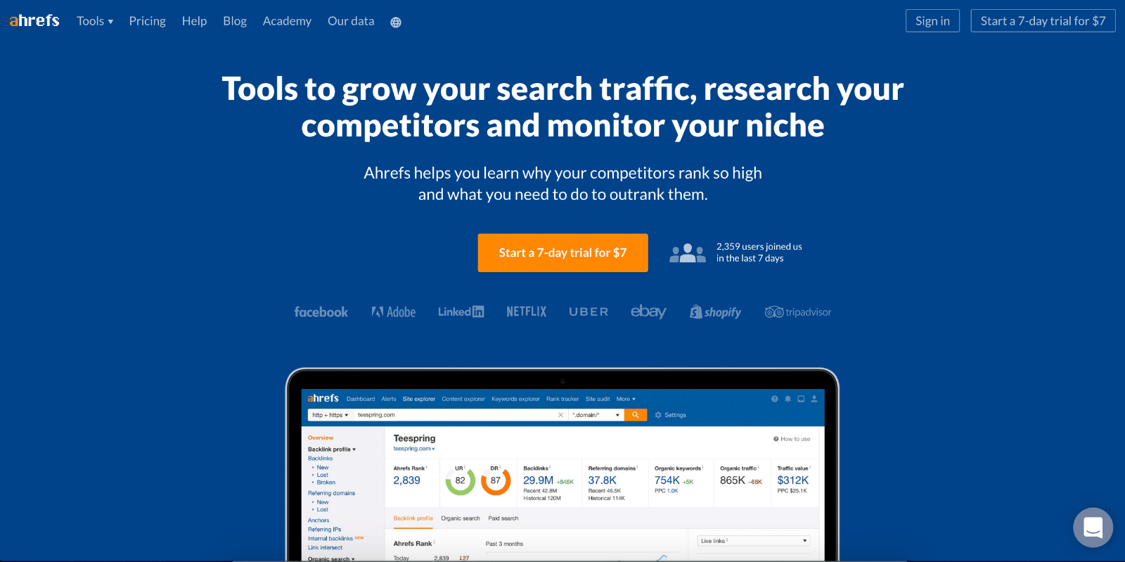Top Marketing Tool Example #13 - Ahrefs | 16 Powerful Marketing Tools You Haven’t Considered (But Probably Should)