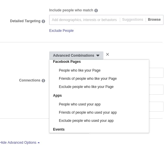 Messenger Ad Targeting Example