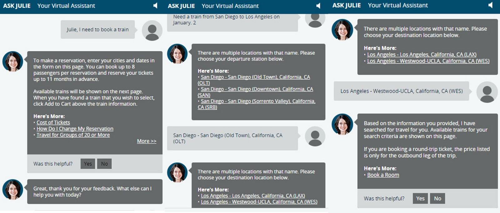 Best Customer Service Chatbot - Amtrak